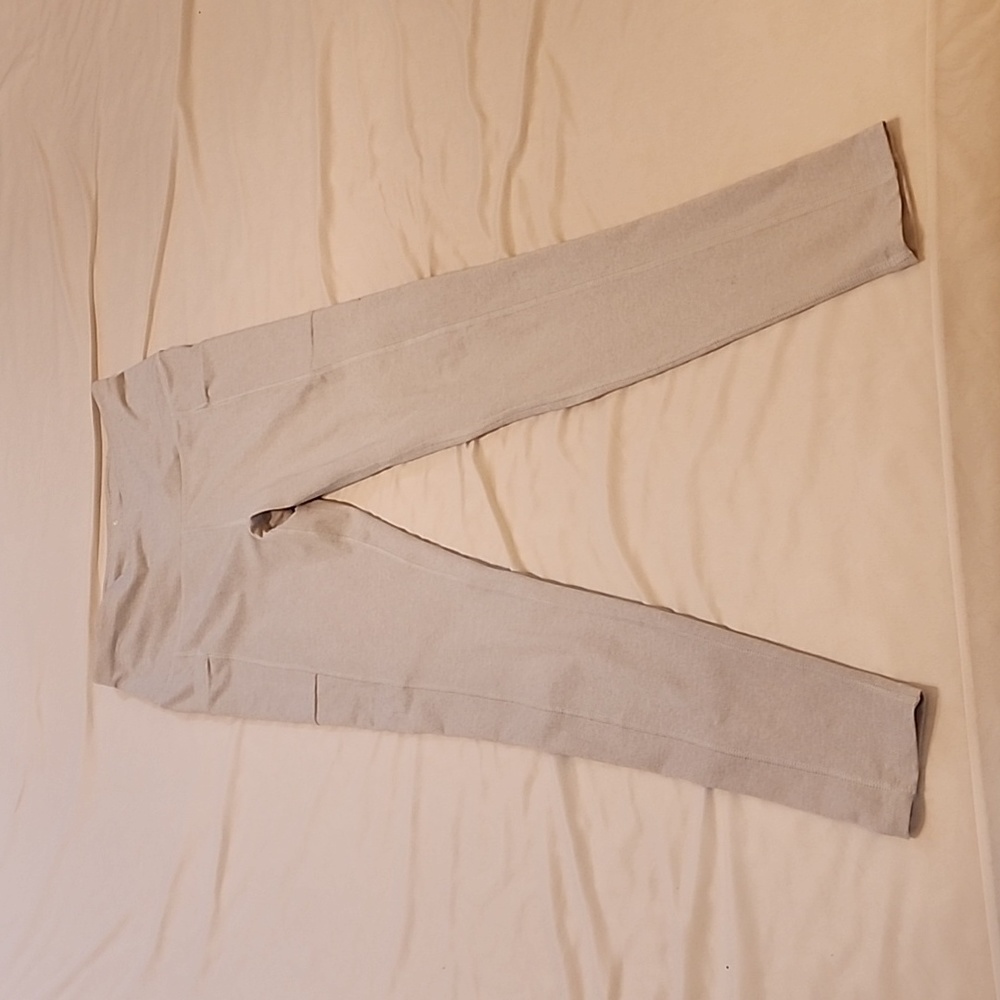 Light grey/white yoga pants, medium
